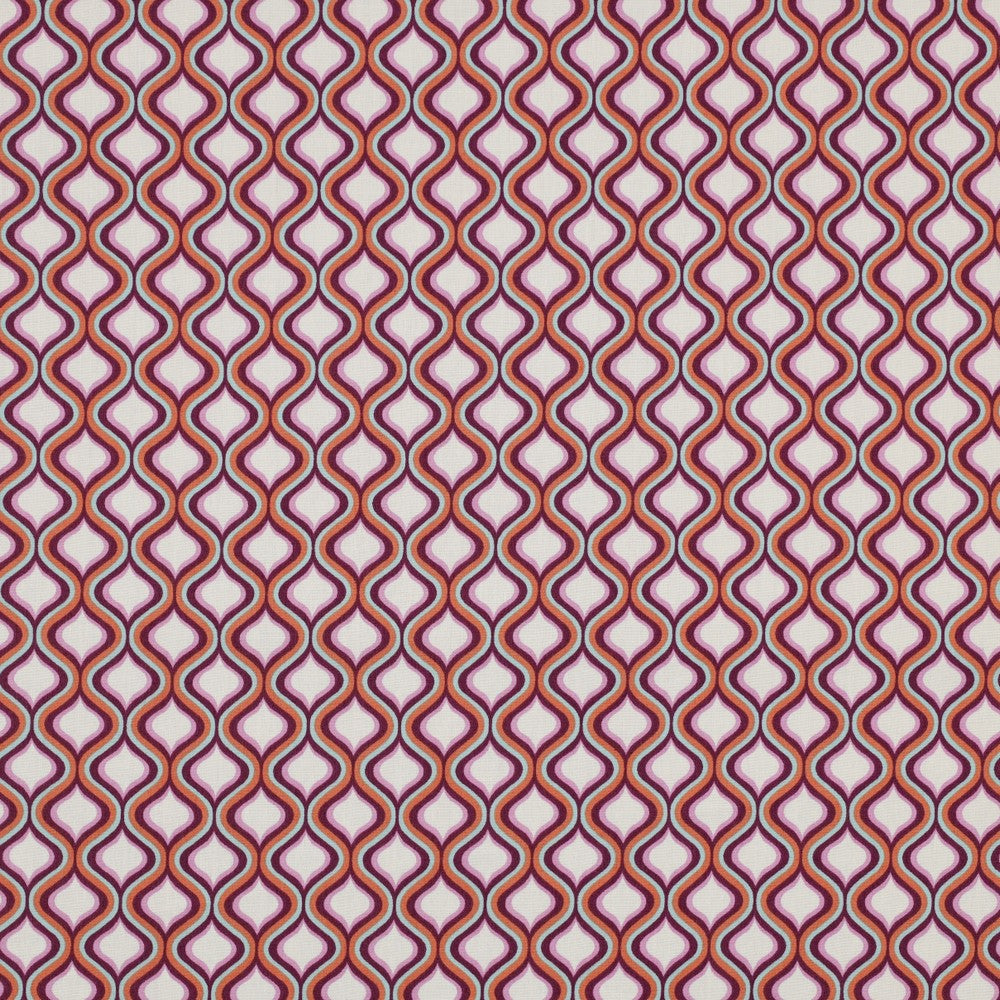 Popeline motifs géométriques retro POPPY (oekotex)