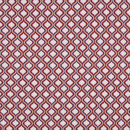 Popeline motifs géométriques retro POPPY (oekotex)