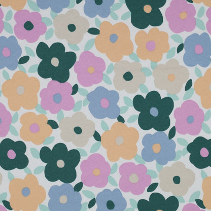 Sweat coton mélangé fleurs pastel POPPY