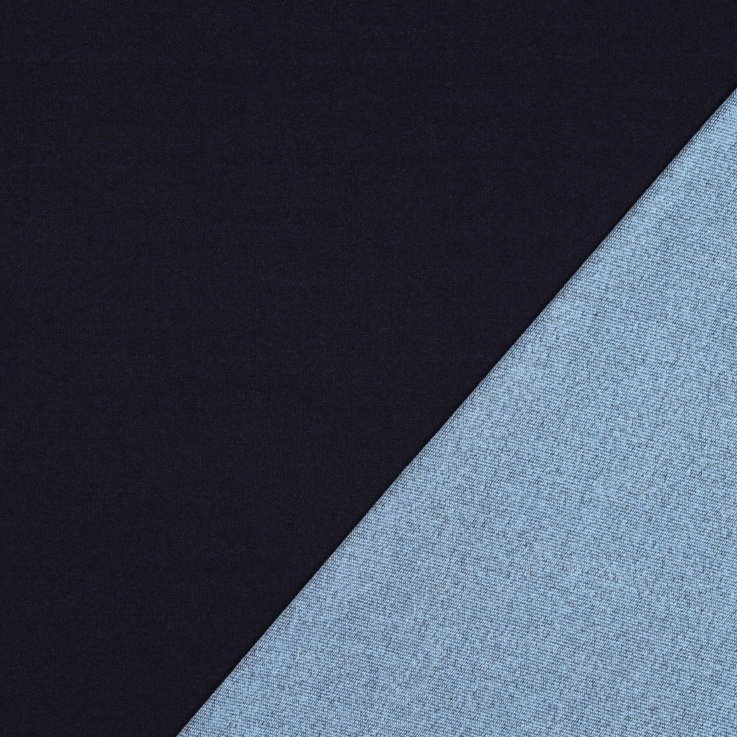 Denim French Terry Indigo Blue - par 10 cm