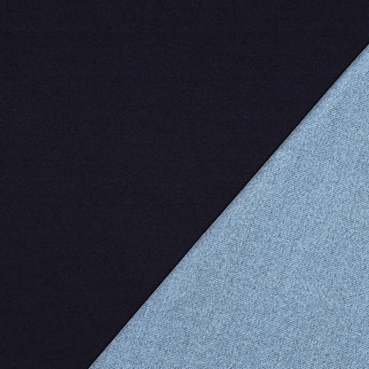 Denim French Terry Indigo Blue - par 10 cm