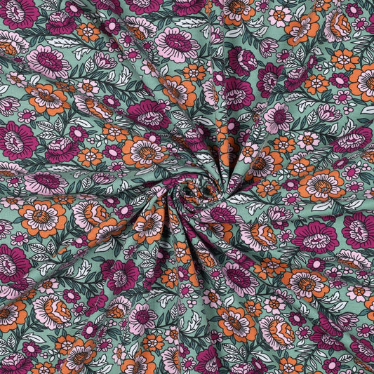 Jersey fleuri POPPY oekotex