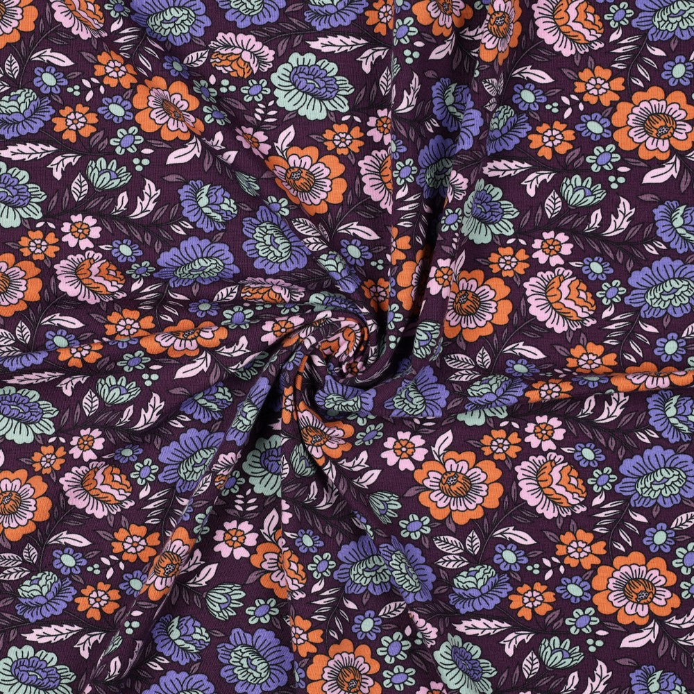 Jersey fleuri POPPY oekotex