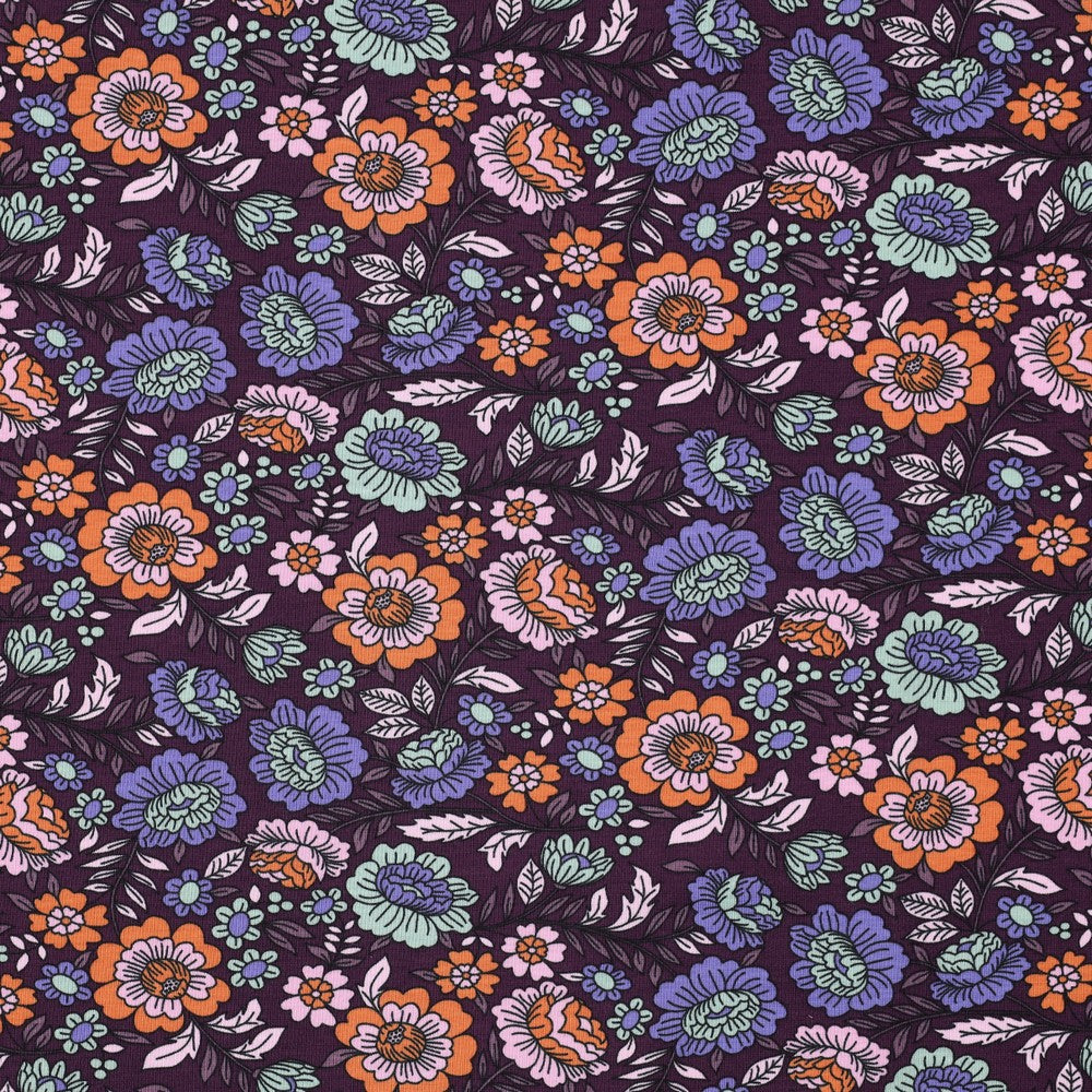Jersey fleuri POPPY oekotex