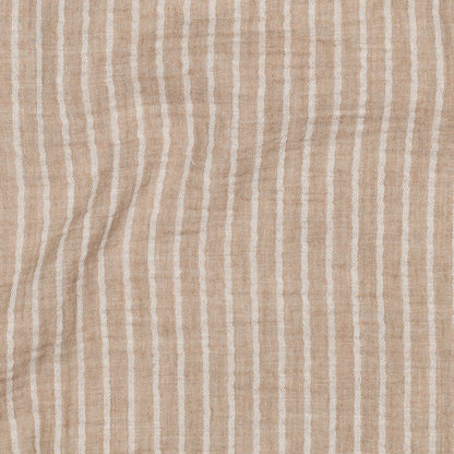Double gaze rayée Oekotex POPPY