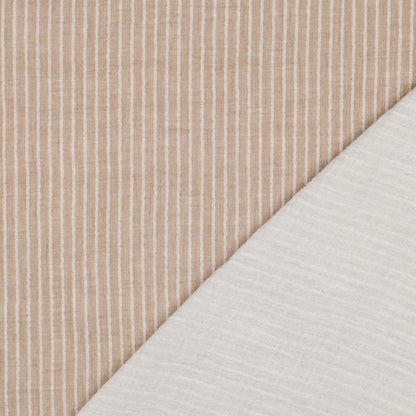 Double gaze rayée Oekotex POPPY