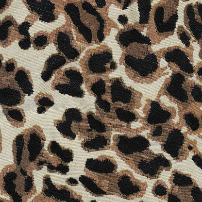 Tissu jacquard gobelin leopard POPPY