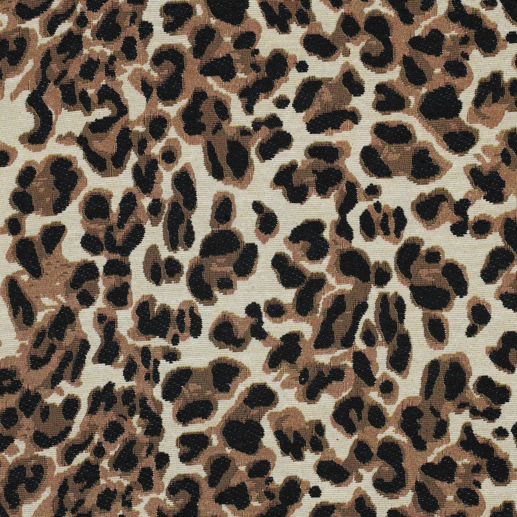 Tissu jacquard gobelin leopard POPPY