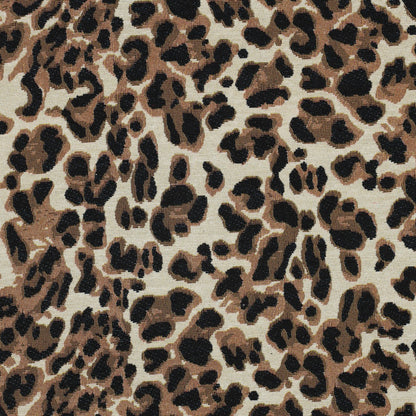 Tissu jacquard gobelin leopard POPPY