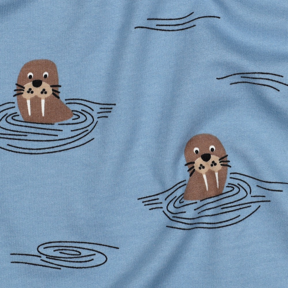 Sweat coton oekotex morses - Jean bleu POPPY