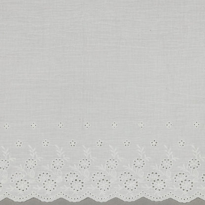 Double gaze Oekotex broderie anglaise festonnée POPPY
