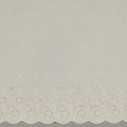 Double gaze Oekotex broderie anglaise festonnée POPPY