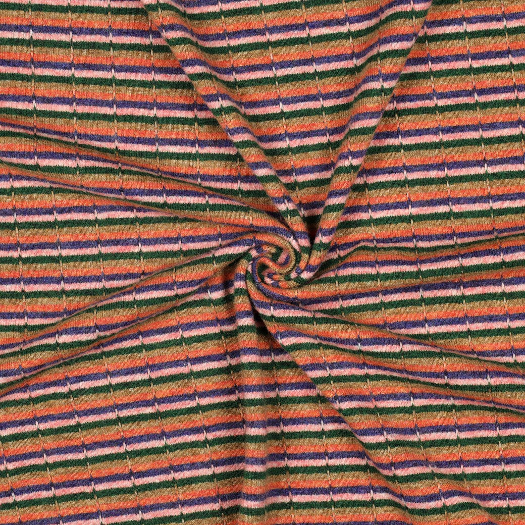 Jersey jacquard rayures POPPY