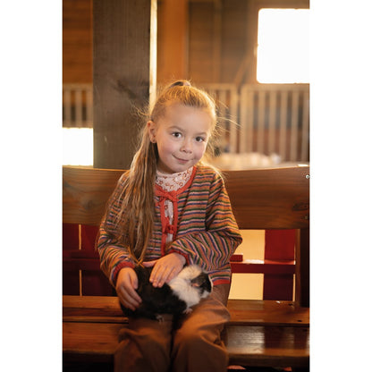 Jersey jacquard rayures POPPY