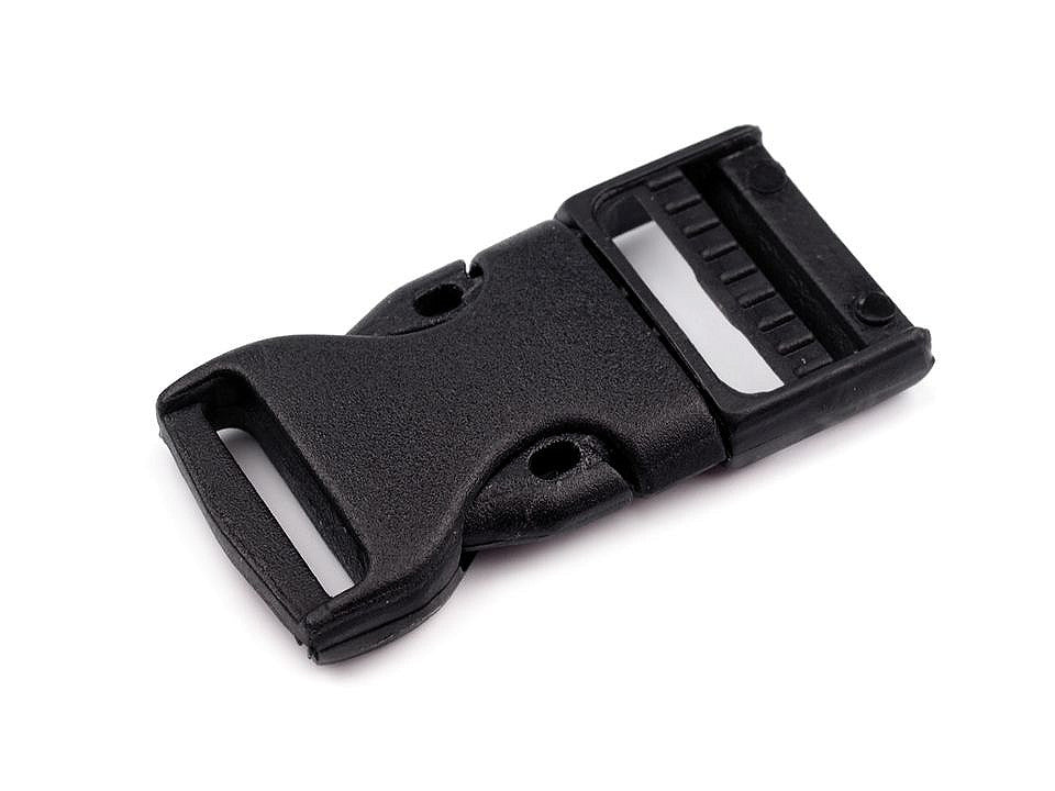 Boucle de déverrouillage latérale avec réglage de sangle, largeur 20 mm