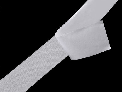 Bande Velcro autoadhésive, face pelucheuse, largeur 20 mm - 25m