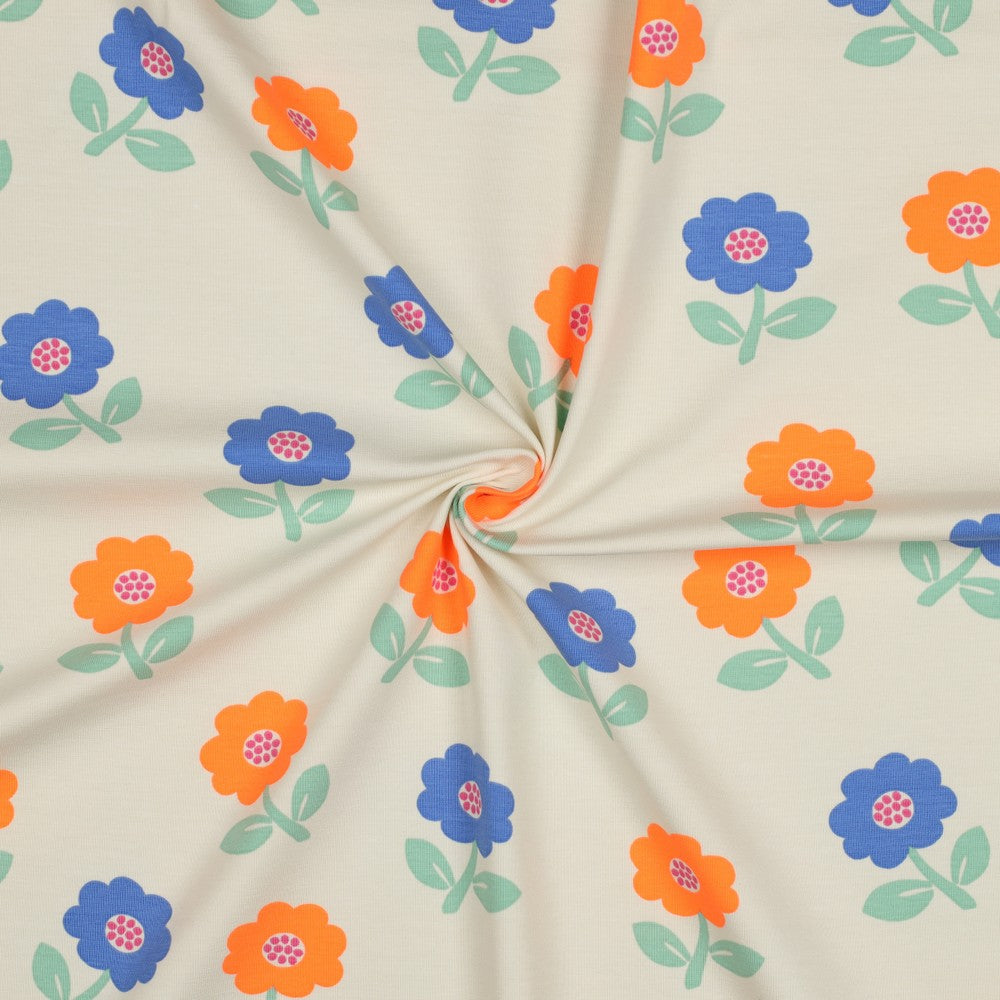 Jersey Neon Flowers