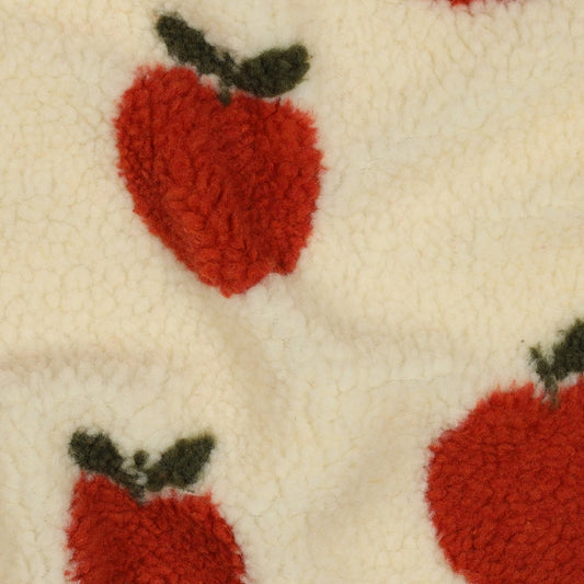 Sherpa imprimée pommes POPPY