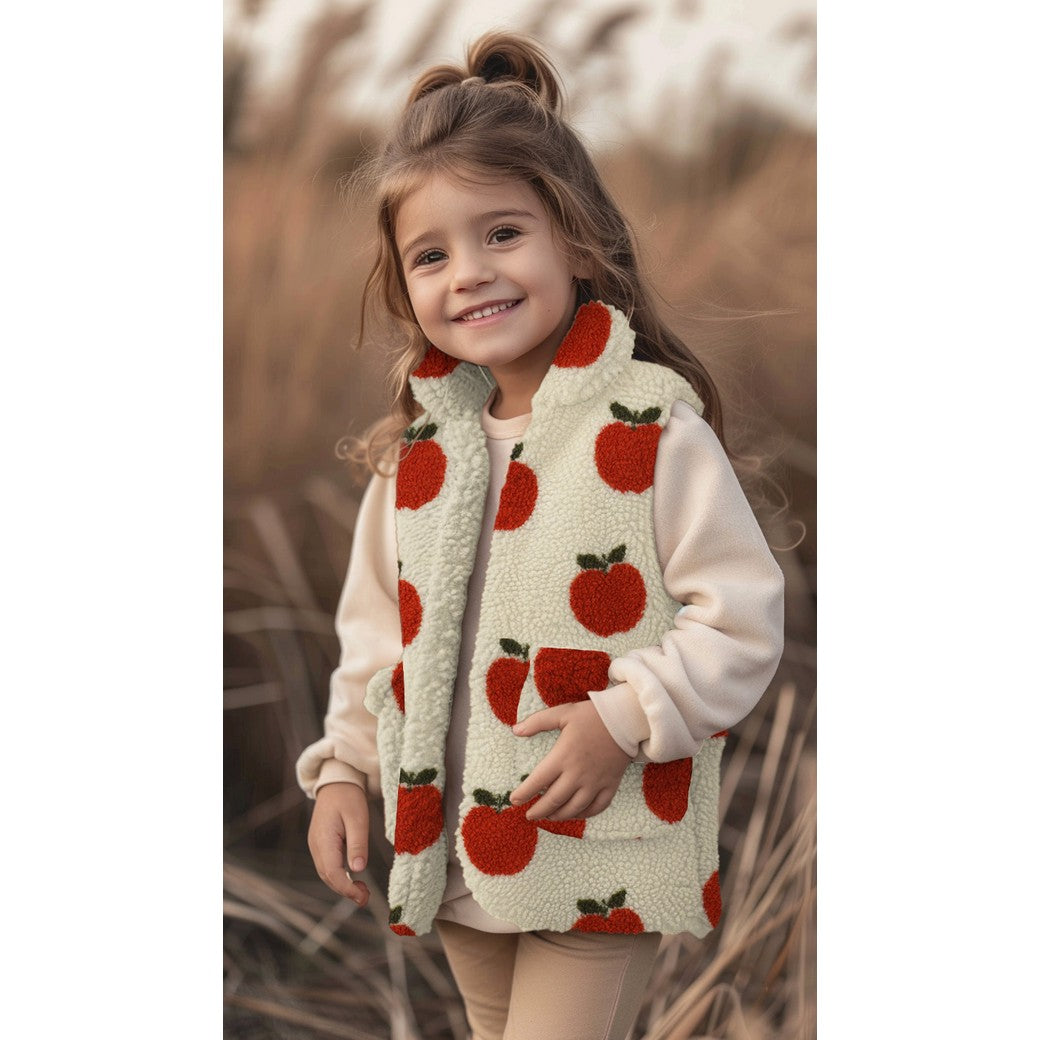 Sherpa imprimée pommes POPPY