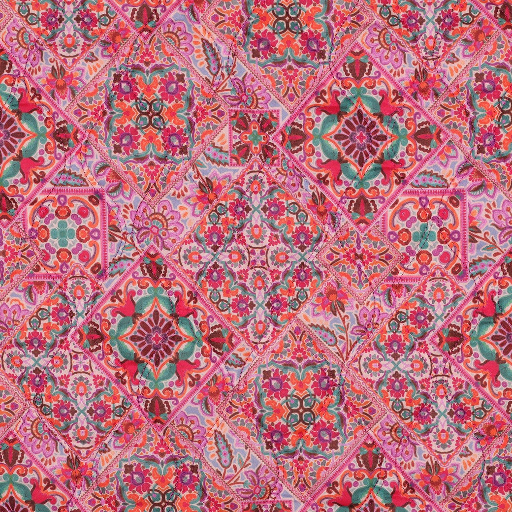 Matelassé coton double face imprimé floral - POPPY 05679
