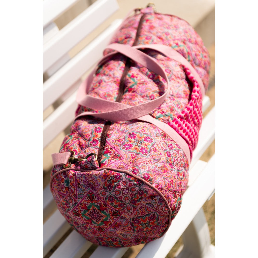 Matelassé coton double face imprimé floral - POPPY 05679