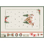 Panneau cut and go toile effet lin Calendrier de l'avent POPPY