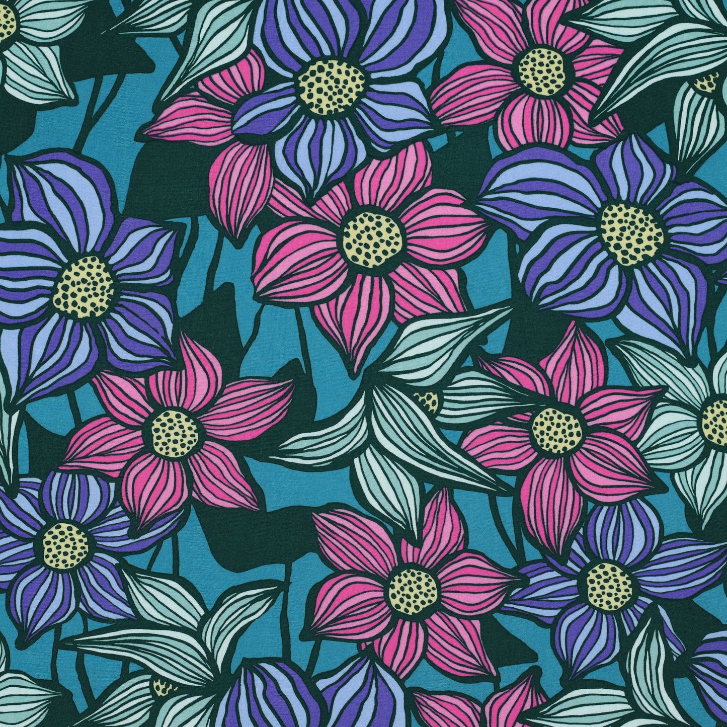 Viscose Lenzing Ecovero Flowers