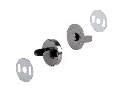 Fermetures à pression magnétiques, Ø 18 mm, nickel - 5set