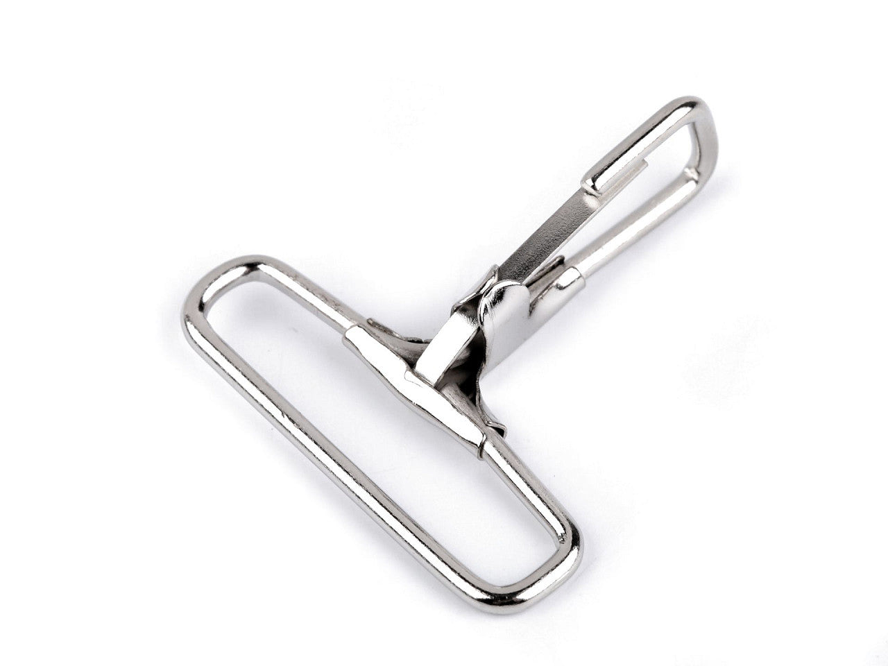 Boucle de traction avec mousqueton non pivotant en métal, 38 mm