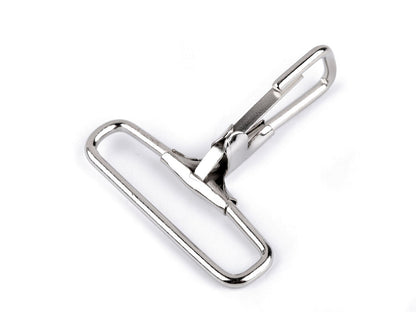Boucle de traction avec mousqueton non pivotant en métal, 38 mm