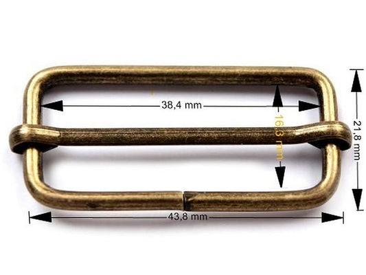 Boucle de réglage pour sangle, largeur 38 mm