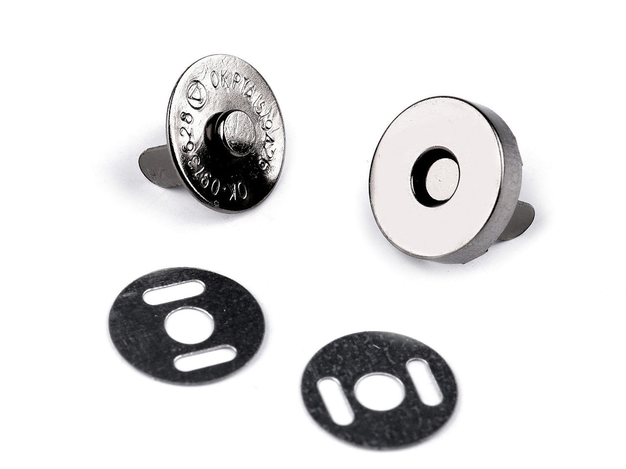 Boutons pression magnétiques/Attaches pour sac à main, Ø 14 mm - 5set