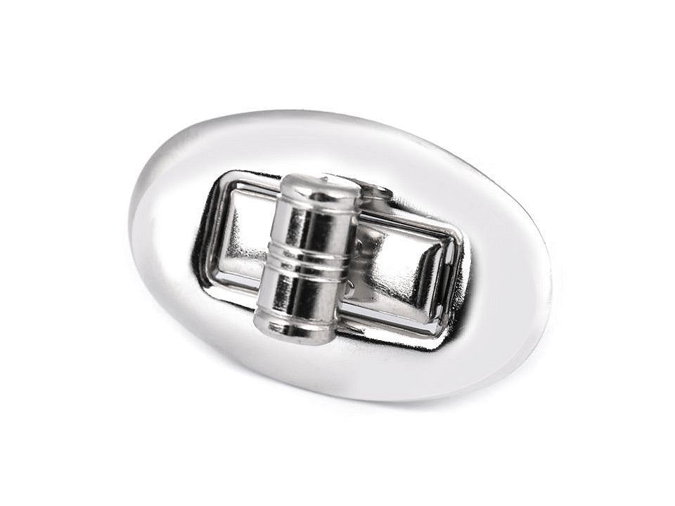 Fermoir ovale pour sac à main, 20 x 32 mm - 1set