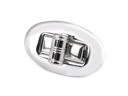 Fermoir ovale pour sac à main, 20 x 32 mm - 1set