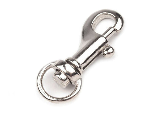Mousqueton métallique pour sangle de 9 mm