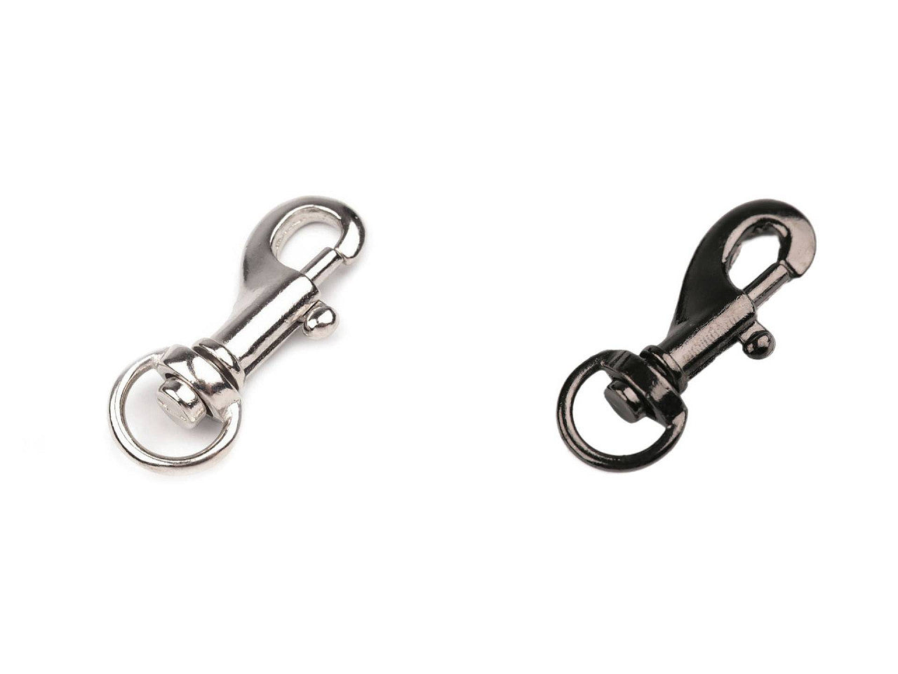Mousqueton métallique pour sangle de 9 mm