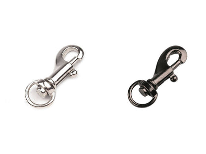 Mousqueton métallique pour sangle de 9 mm
