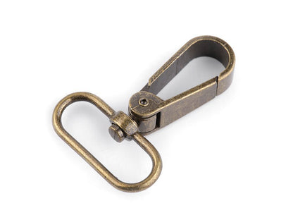 Mousqueton métallique pour sangle de 32 mm