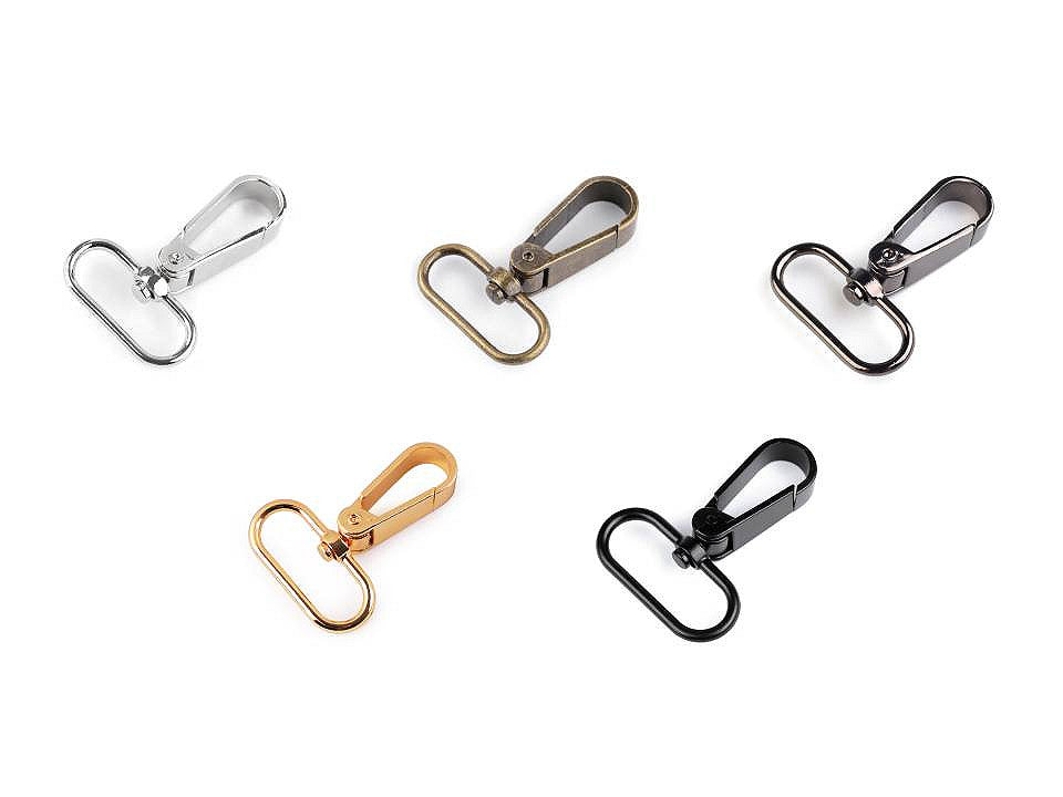 Mousqueton métallique pour sangle de 32 mm