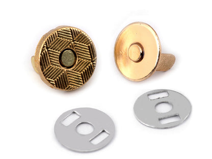 Boutons pression magnétiques ronds, Ø 10 mm