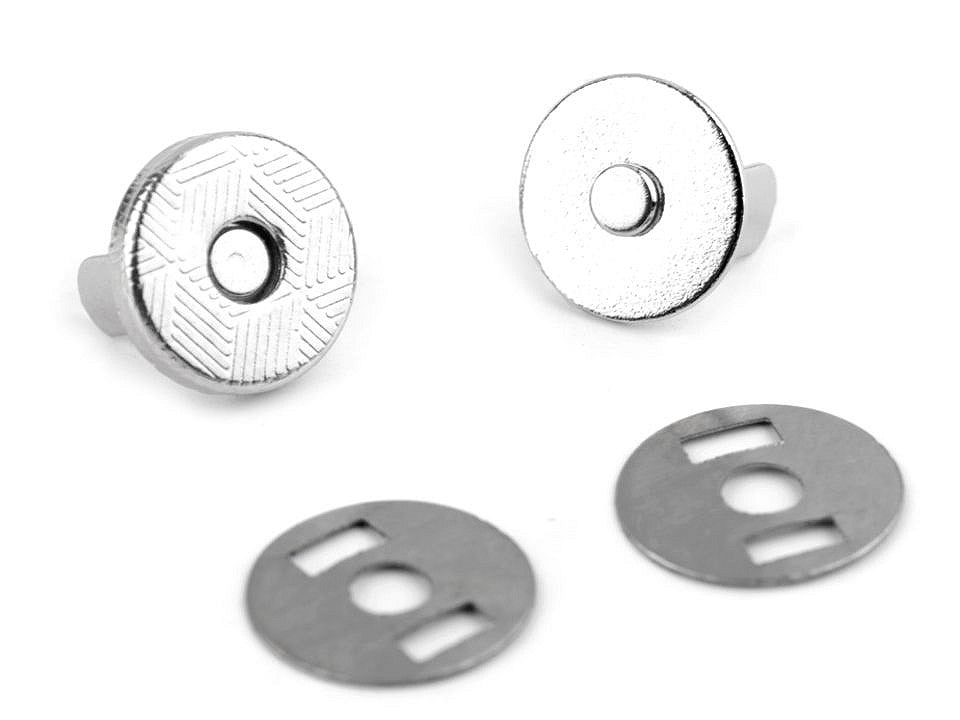 Boutons pression magnétiques ronds, Ø 10 mm