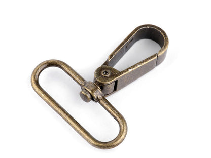 Mousqueton métallique pour sangle de 39 mm