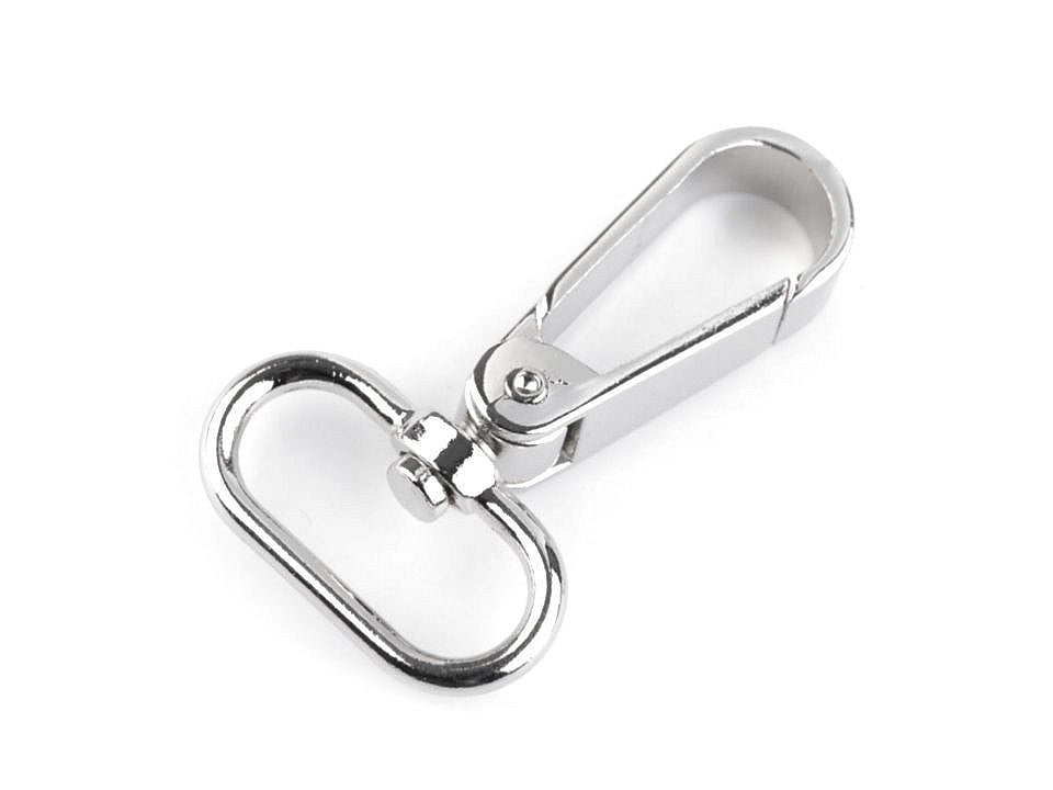 Mousqueton métallique pour sangle de 25 mm