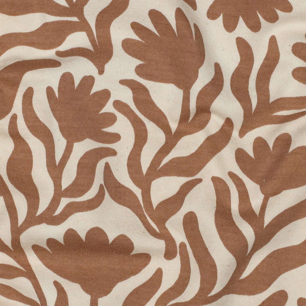 Sweat molleton extensible Natural Flowers POPPY