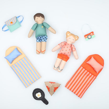 Panneau cut and go popeline de coton CAMPING POPPY