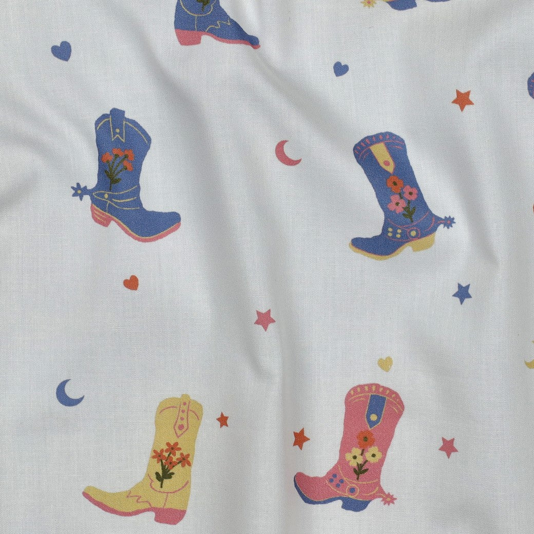 Popeline cowboy boots POPPY