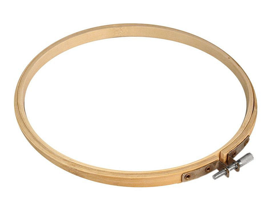 Cerceau de broderie en bambou, Ø 18 cm
