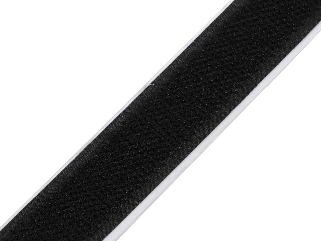 Bande Velcro autoadhésive, face crochet, largeur 20 mm - 25m