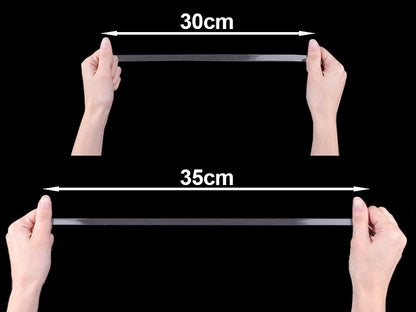 Ruban élastique transparent en silicone, largeur 10 mm - 250m