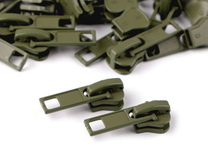 Glissière pour fermetures Éclair en plastique, No 5 - 10pc